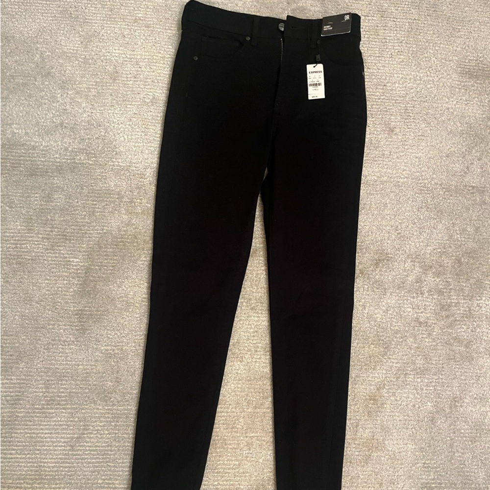 Express Black High-Rise Skinny Pants